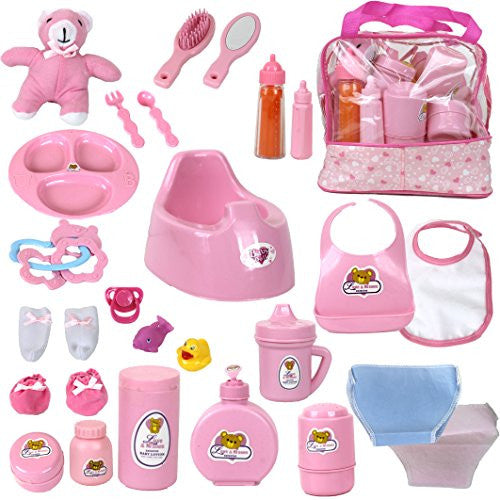 Baby Doll Accessories, Doll Magic Bottles & Doll Feeding Set in A Bag