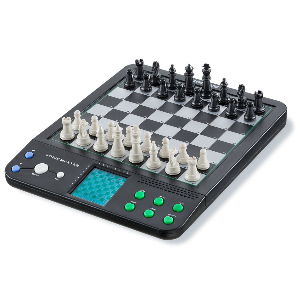 Grandmaster Electronic Magnetic Talking Chess Set Game - Play 2 Player or  Against Beginner to Expert Computer- 12 Chess Modes, 30 Skill Levels Plus 8  Different Games for Adults and Kids 