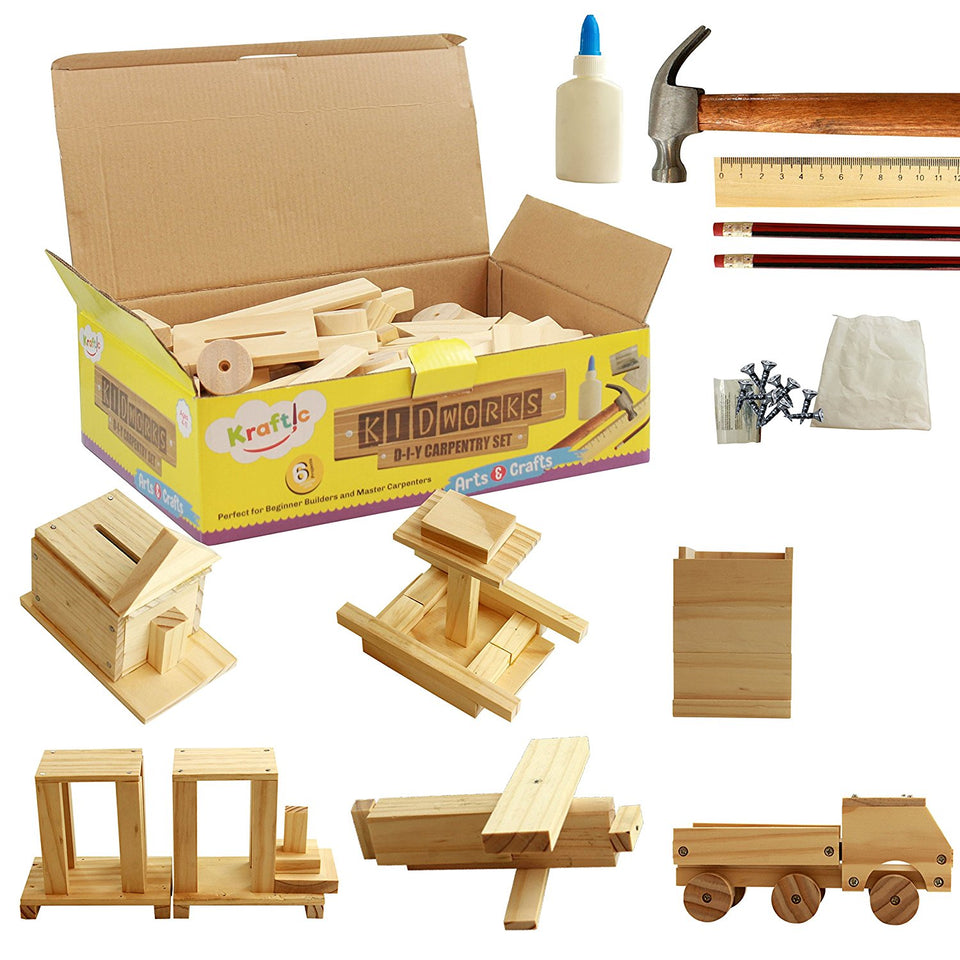 Kids Craft Kits - Toss & Score Kids Woodworking Kit